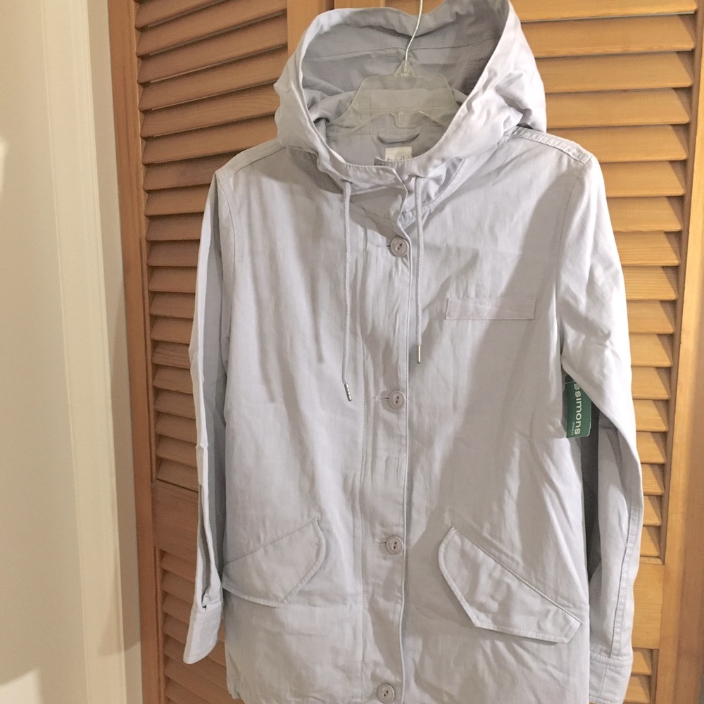 Simons cotton hoodie jacket coat NWT